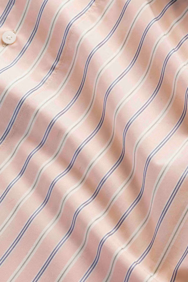 NN07 Reed Supima Cotton shirt - Pink Stripe