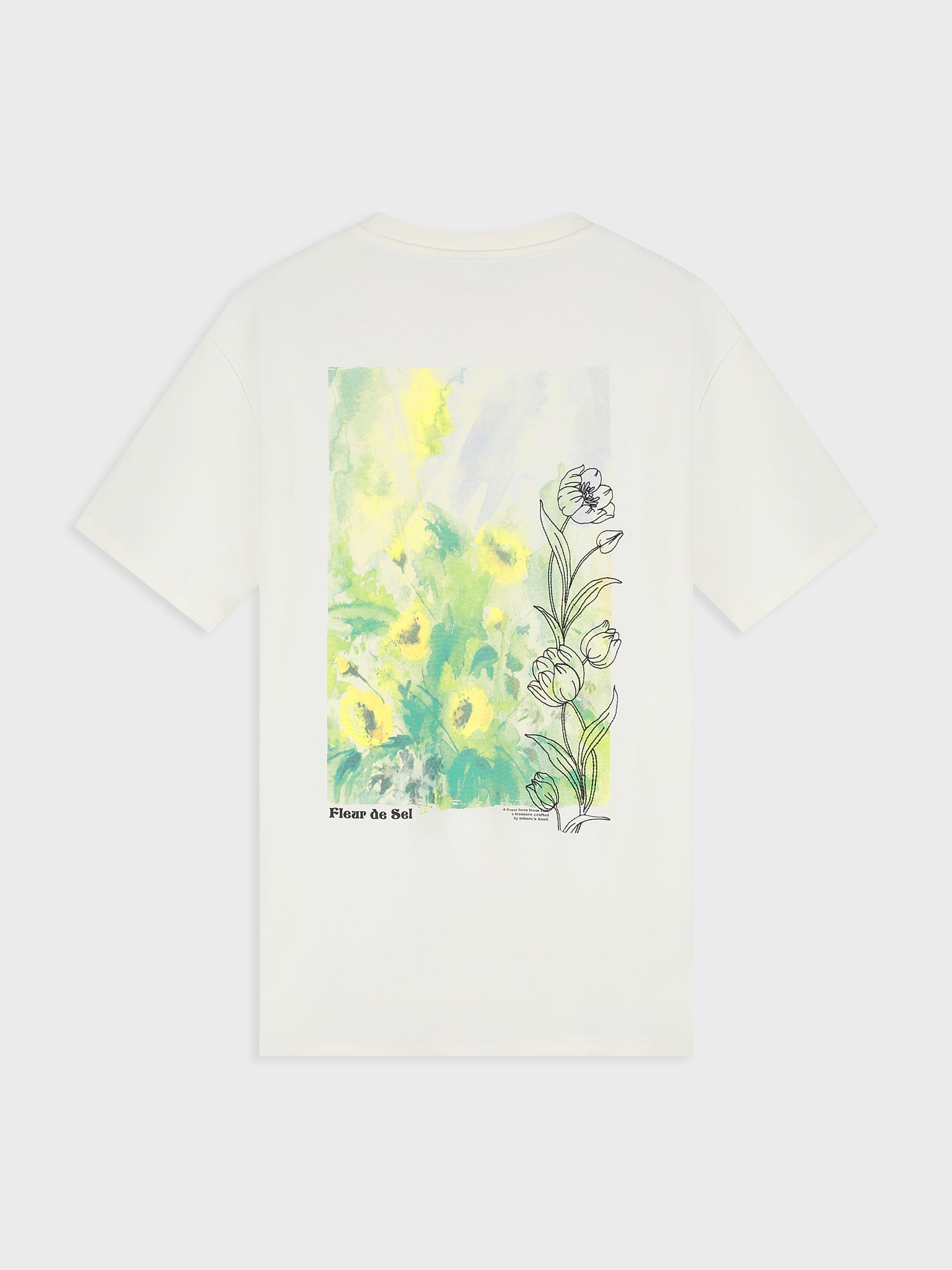Law Of The Sea Flora Artwork T-Shirt - White