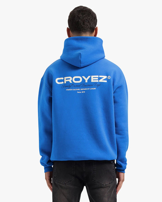CROYEZ | FAMILY OWNED BUSINESS HOODIE - COBALT BLUE