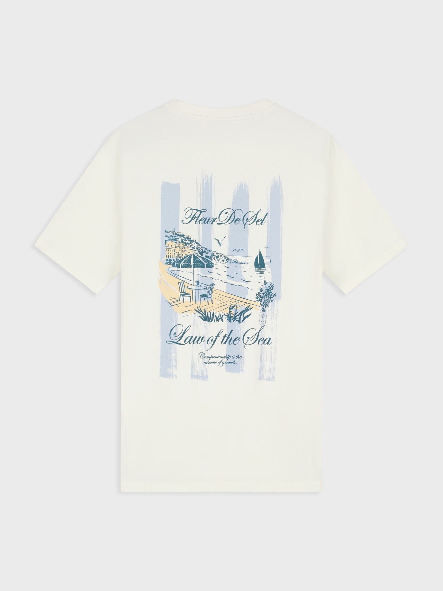 Law Of The Sea Alfresco Artwork T-shirt - White