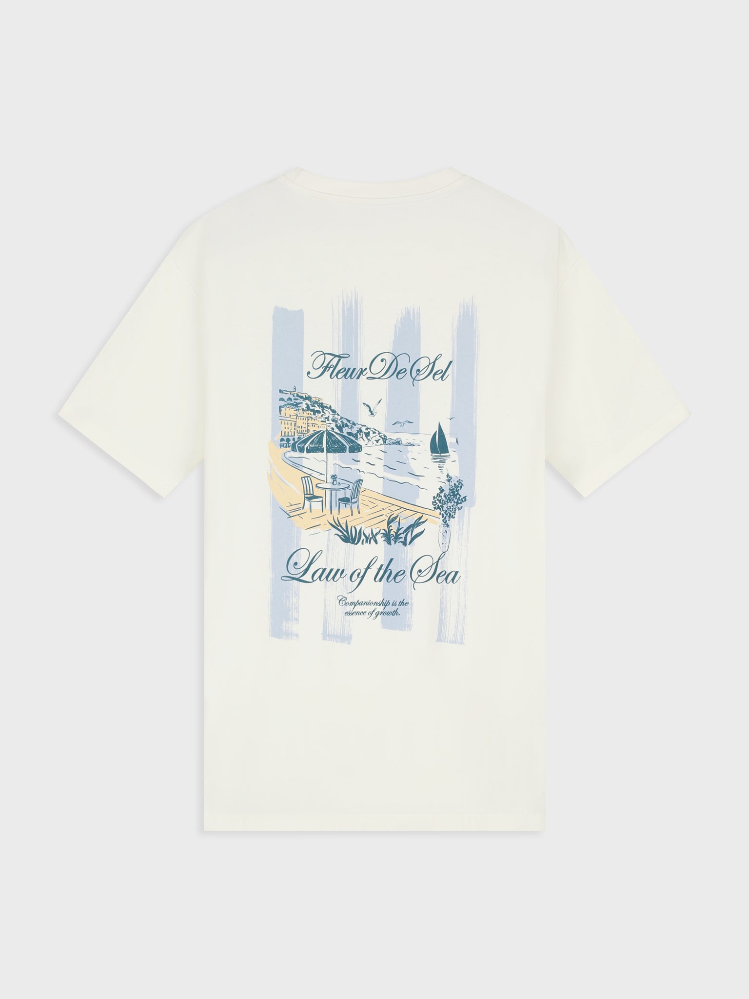 Law Of The Sea Alfresco Artwork T-shirt - White