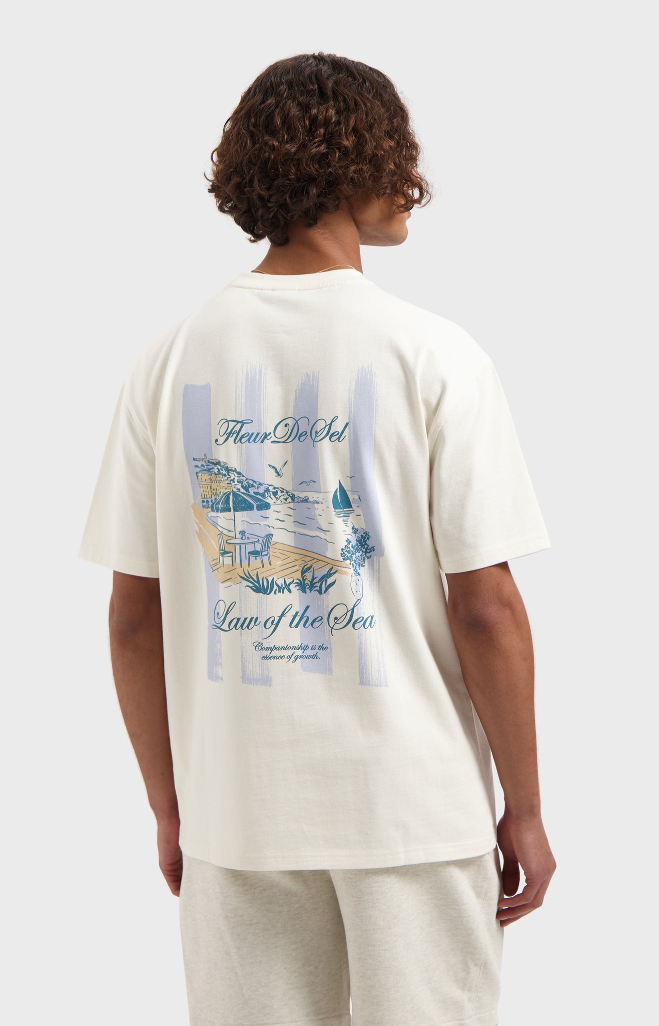 Law Of The Sea Alfresco Artwork T-shirt - White