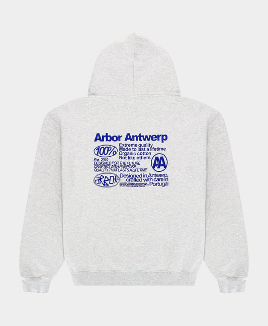 Arbor Antwerp Quality Hoodie - Grey Mel