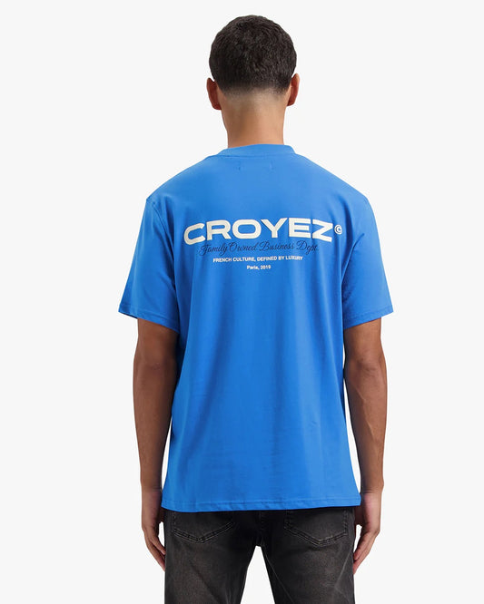 CROYEZ | FAMILY OWNED BUSINESS T-SHIRT - COBALT BLUE
