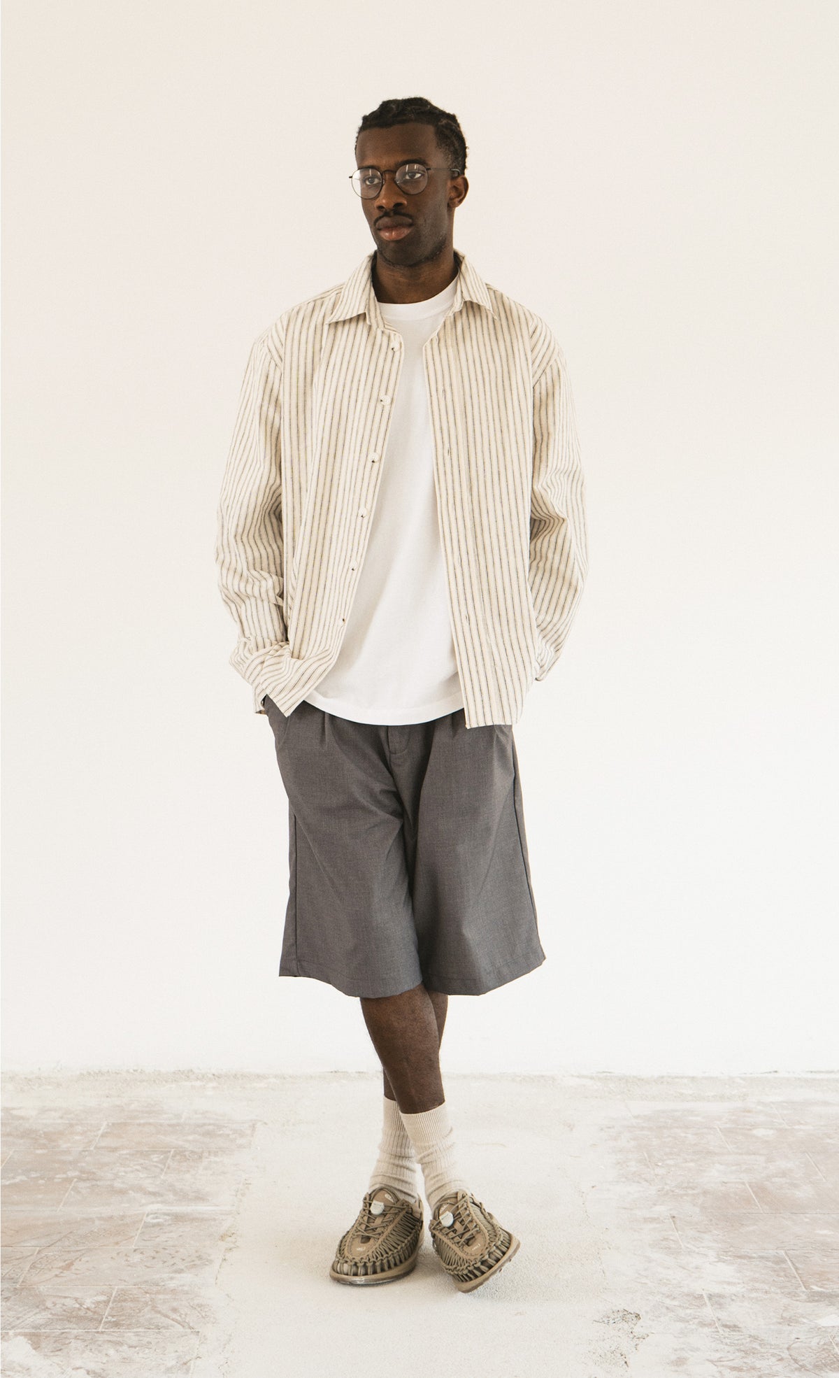 Wooden Carlos Shirt - Beige