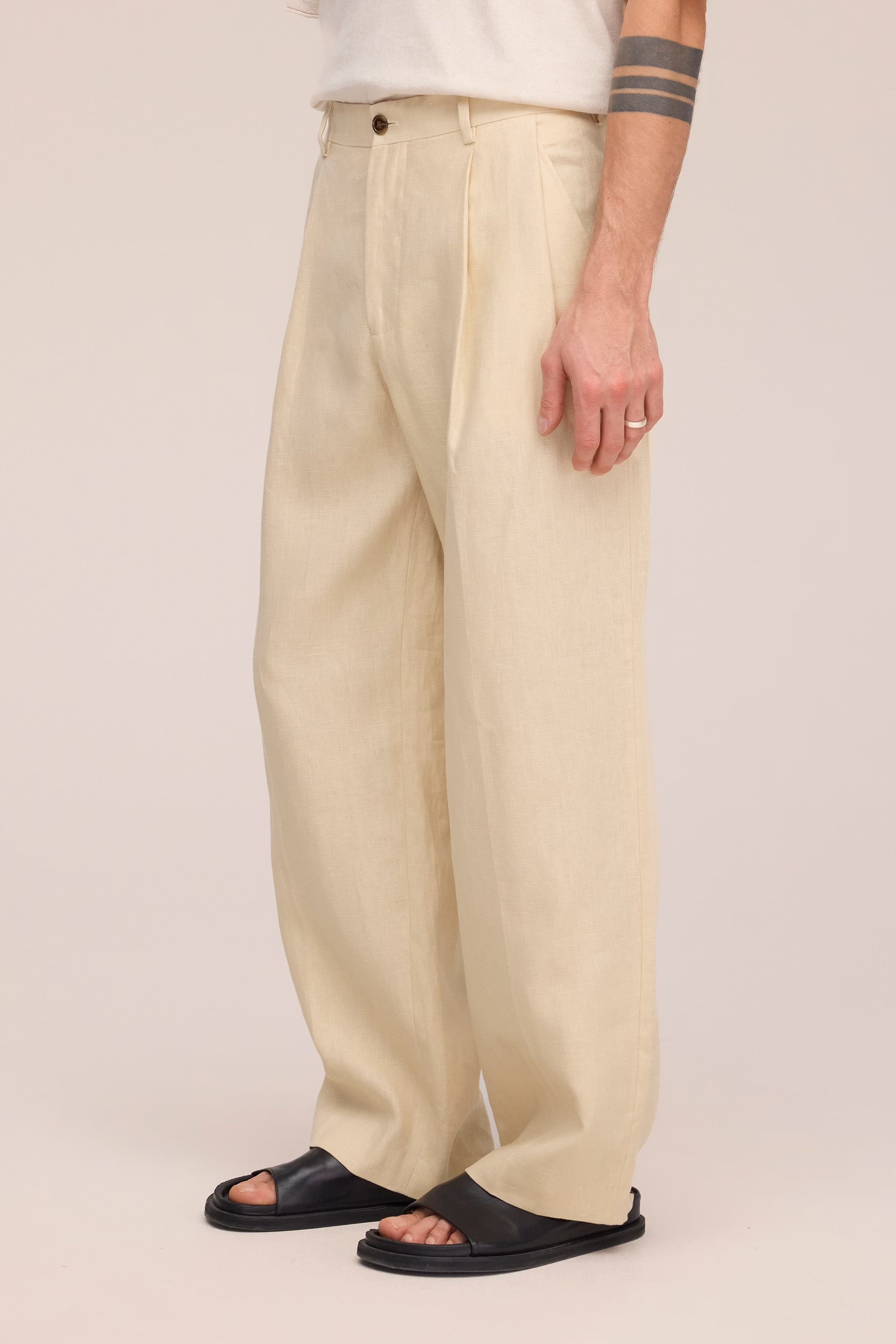 NN07 Justin Linen Trouser -  Honey Silk