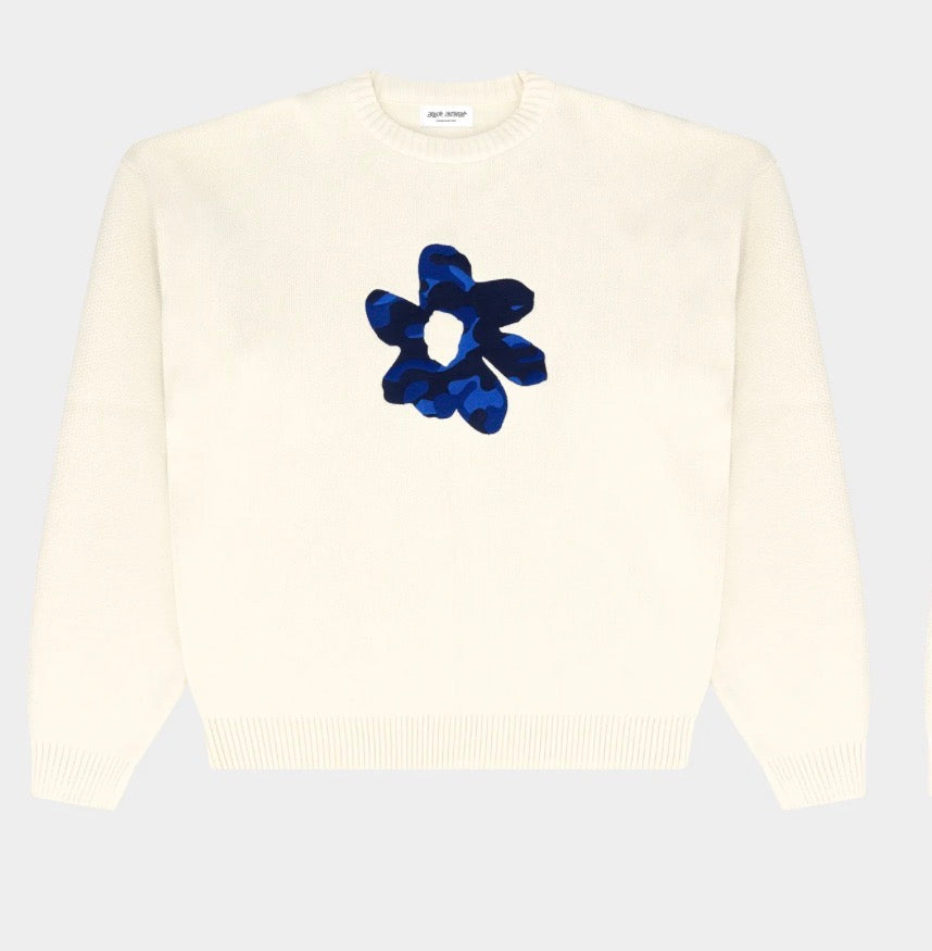 Arbor Antwerp Camo Violet Knit - Off White