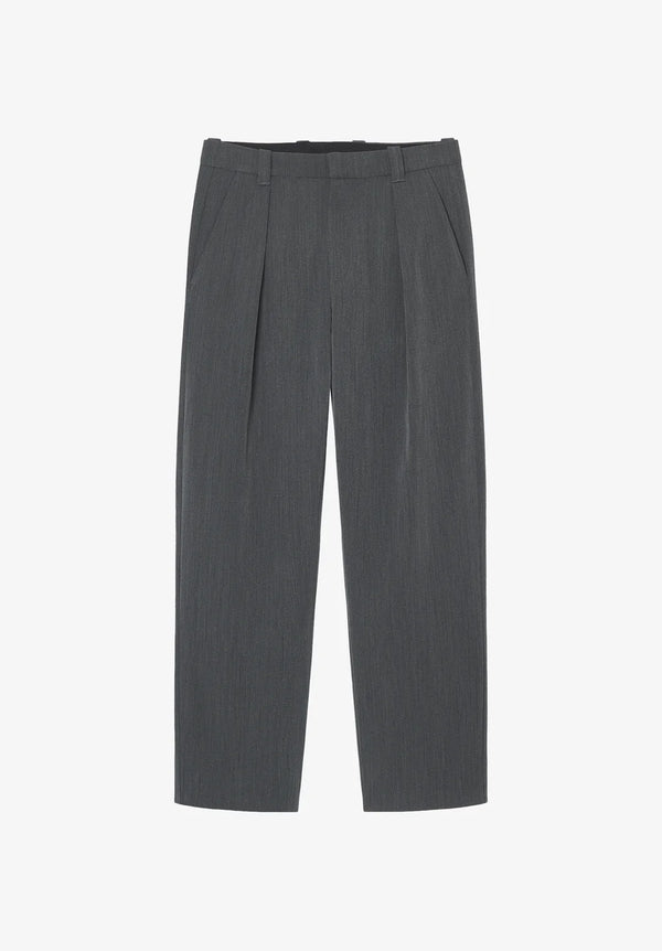 A.P.C. Loose-Fit Barrel Trousers – Gris
