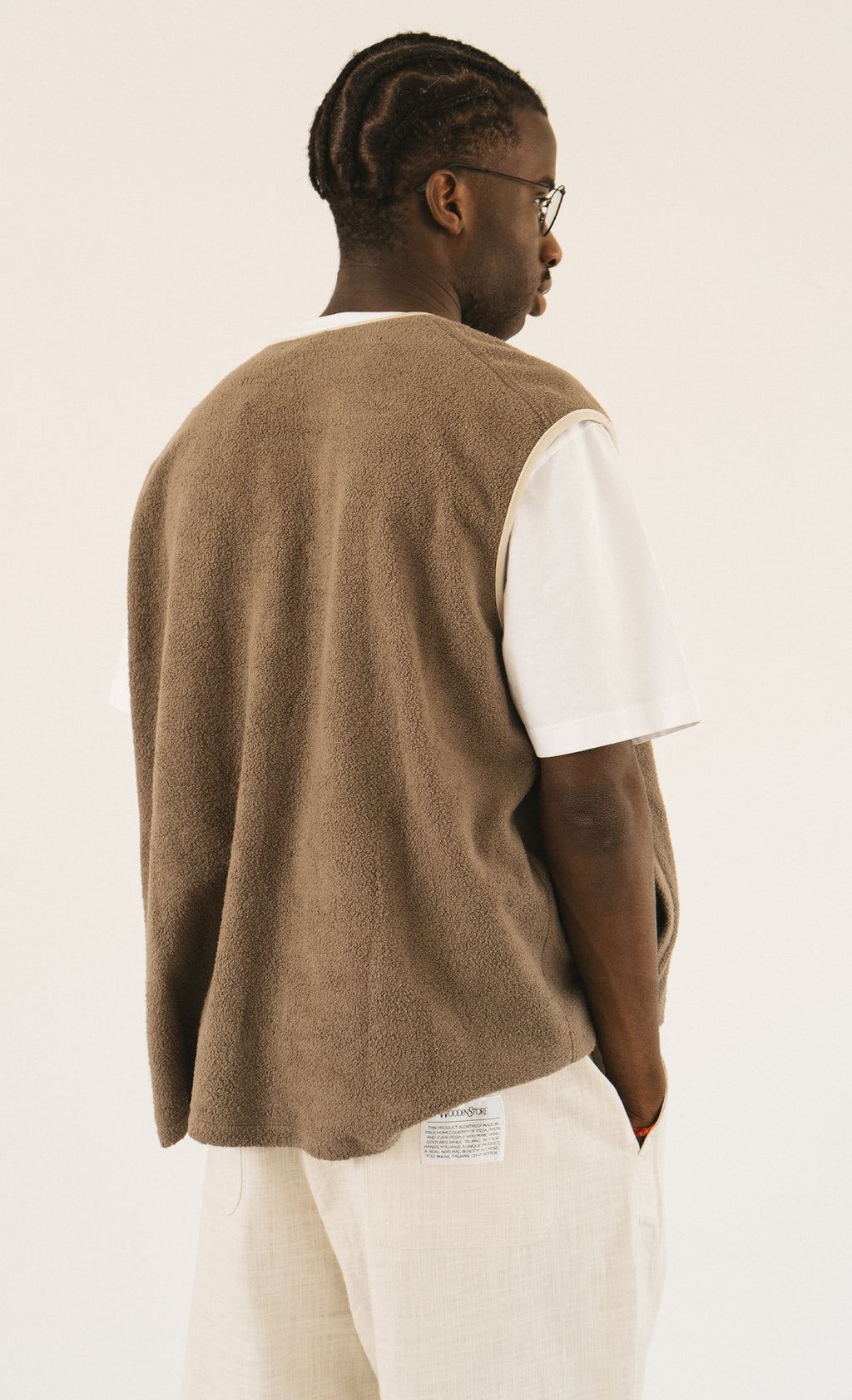 Wooden Cooper Gilet - Taupe