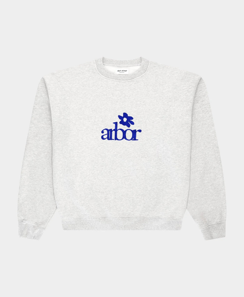 Arbor Antwerp Flower Melange Crewneck - Grey Mel