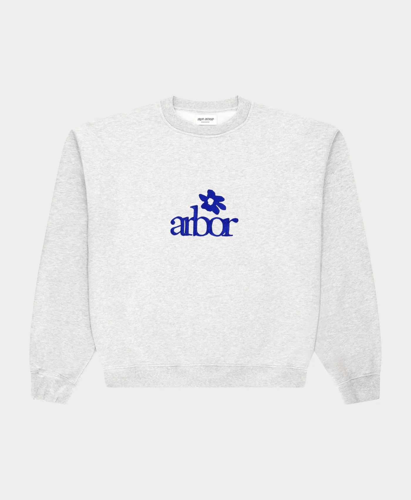 Arbor Antwerp Flower Melange Crewneck - Grey Mel