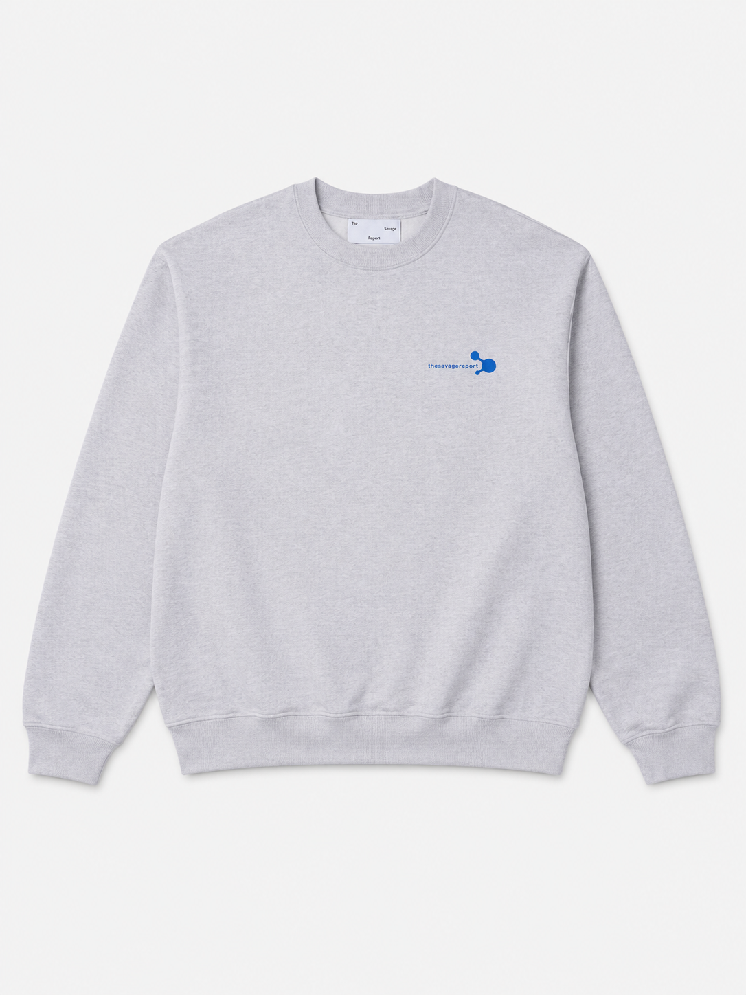 The Savage Report Blob Sweater – Light Grey Melange