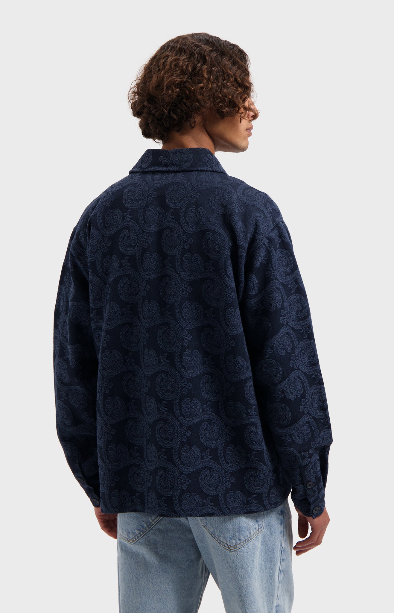 Law Of The Sea Marine Jacquard Shirt - Sky Captain