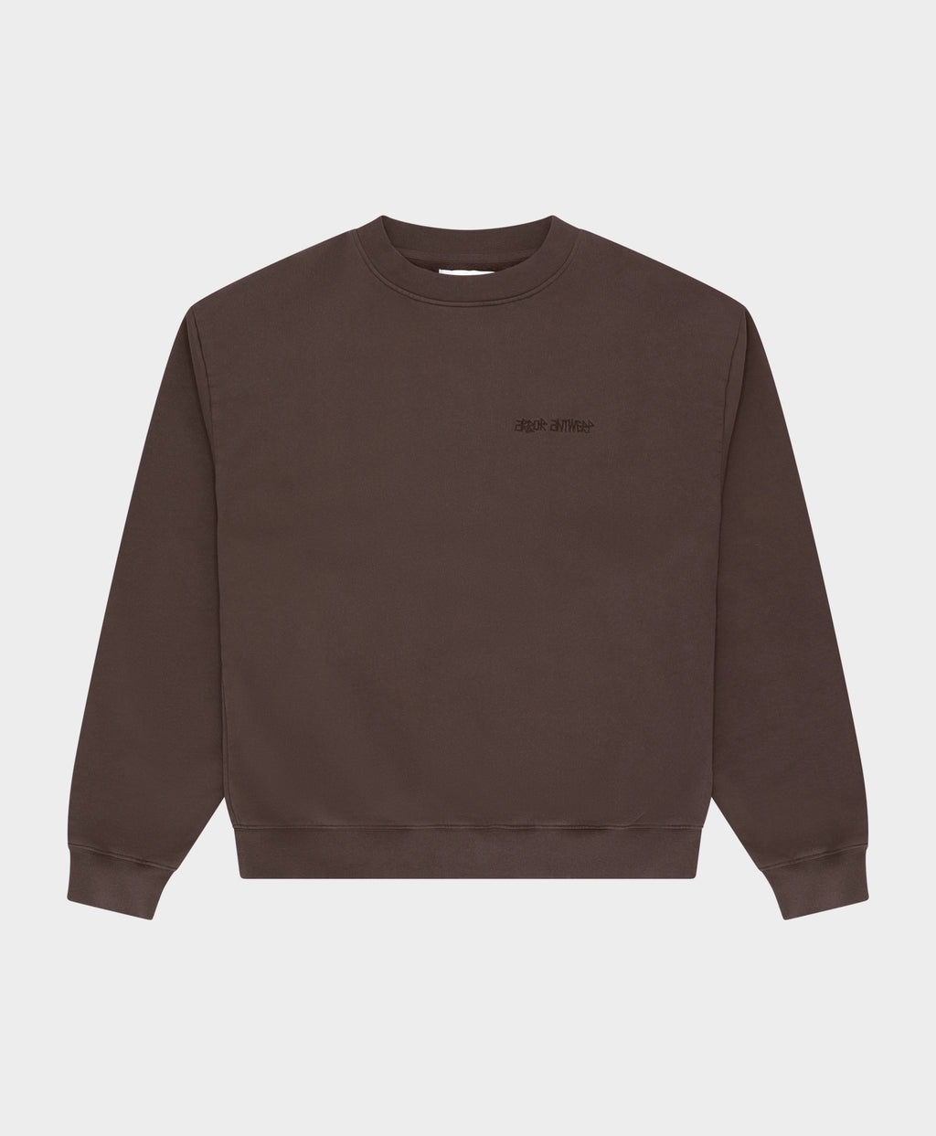 Arbor Antwerp Big Application Crewneck – Coffee