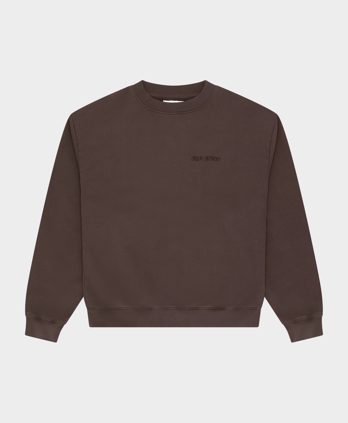 Arbor Antwerp Big Application Crewneck – Coffee