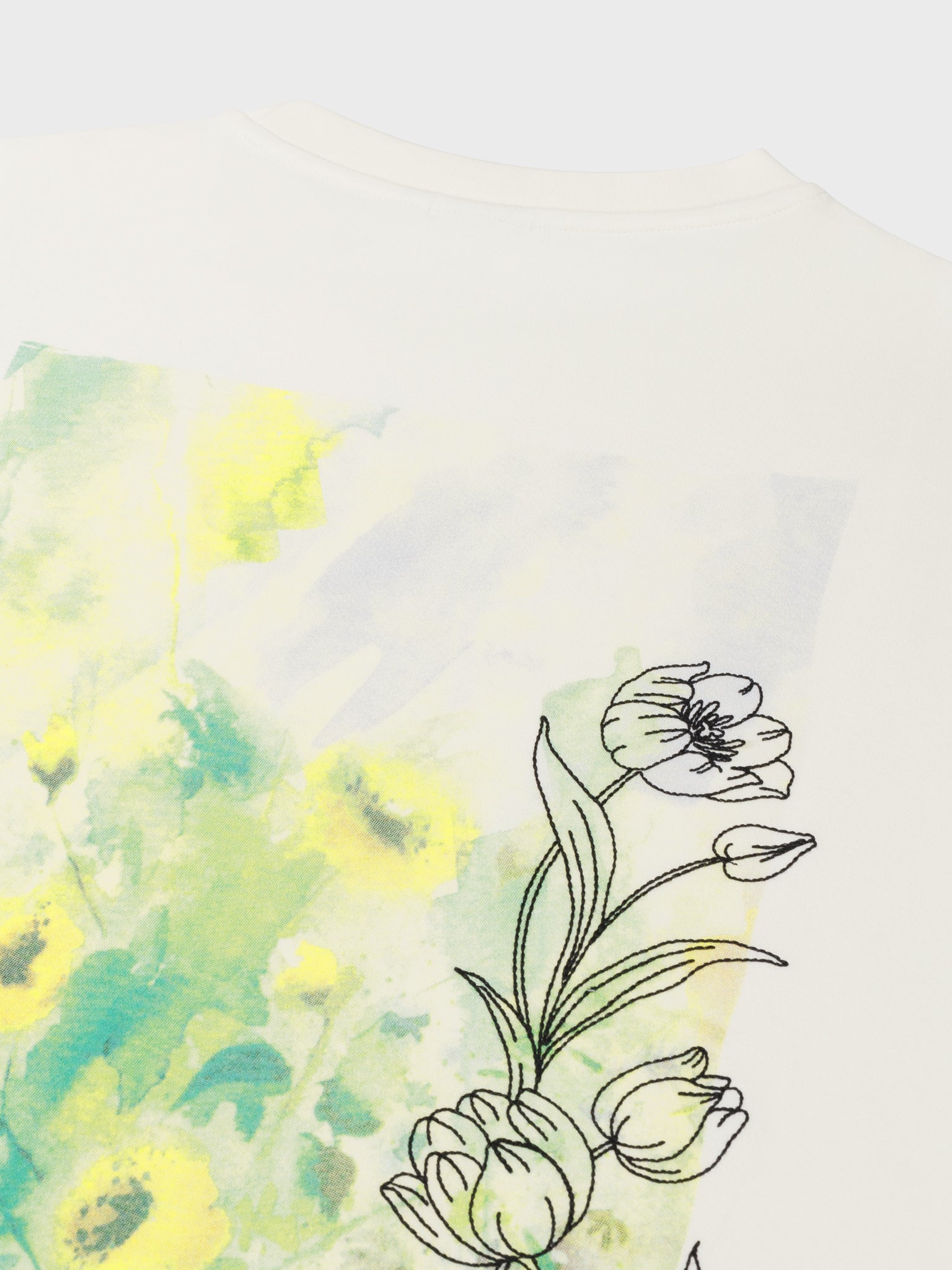Law Of The Sea Flora Artwork T-Shirt - White