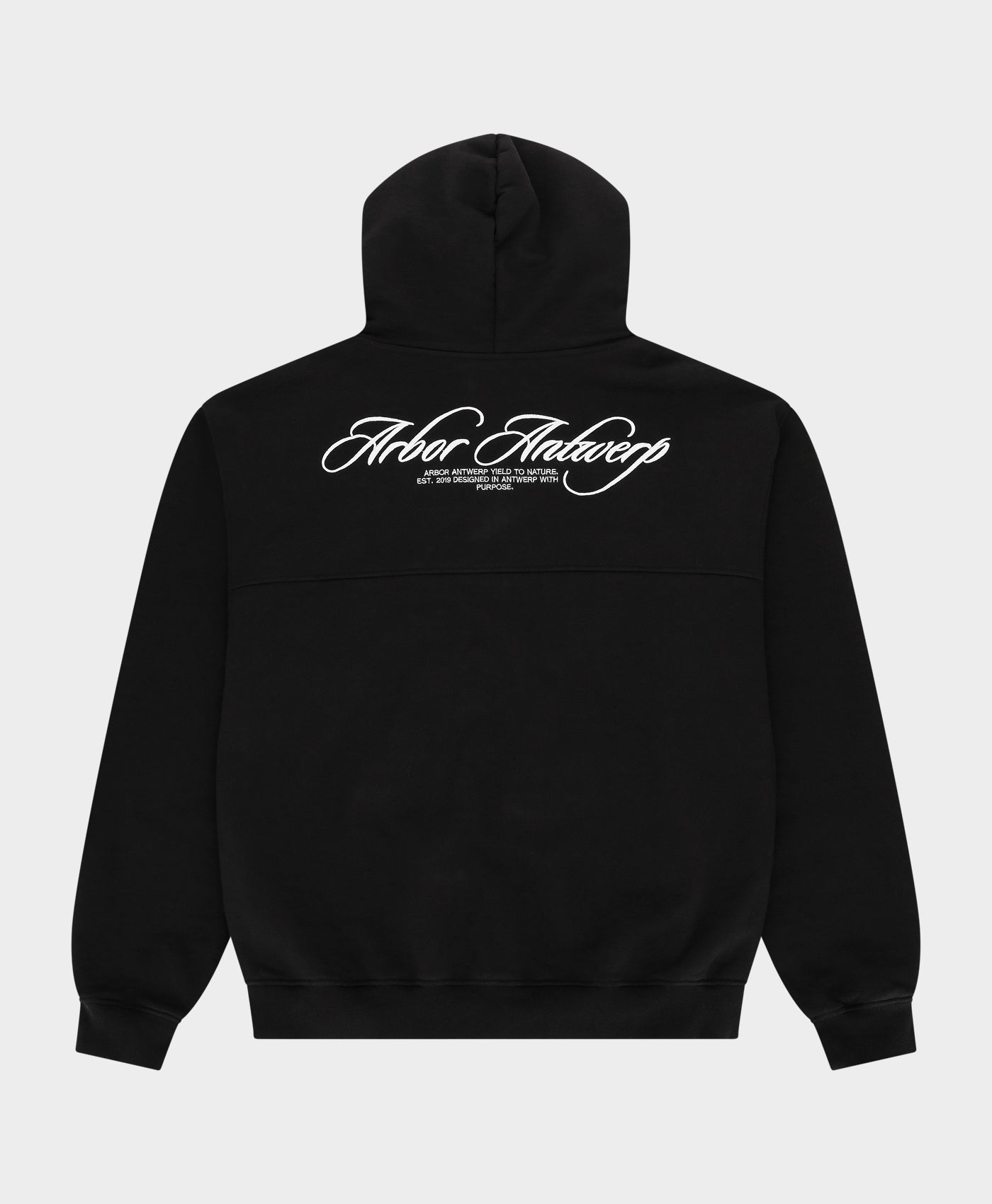 Arbor Antwerp Cursive Hoodie – Black