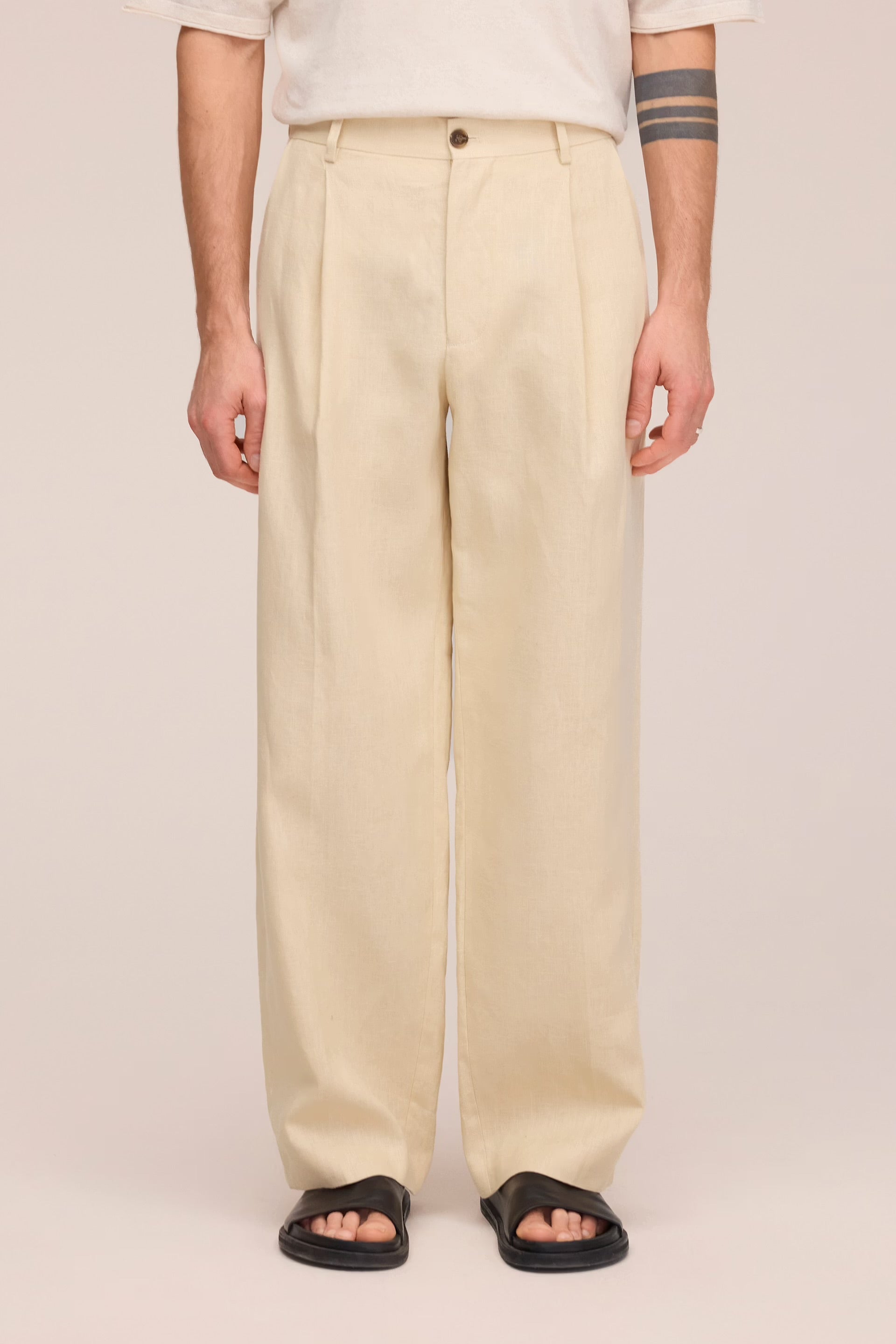 NN07 Justin Linen Trouser -  Honey Silk