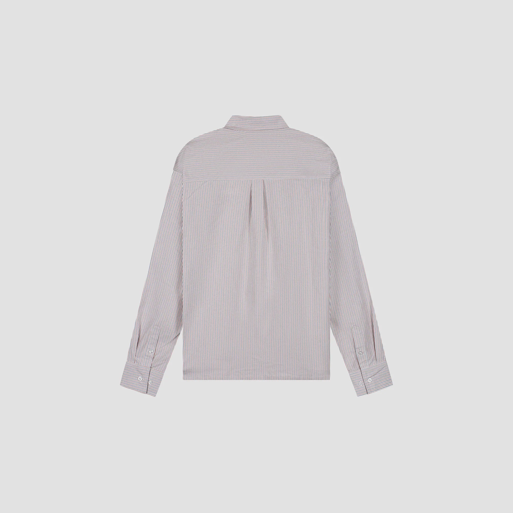 OLAF Oxford Relaxed Shirt – White / Adrenaline Rush