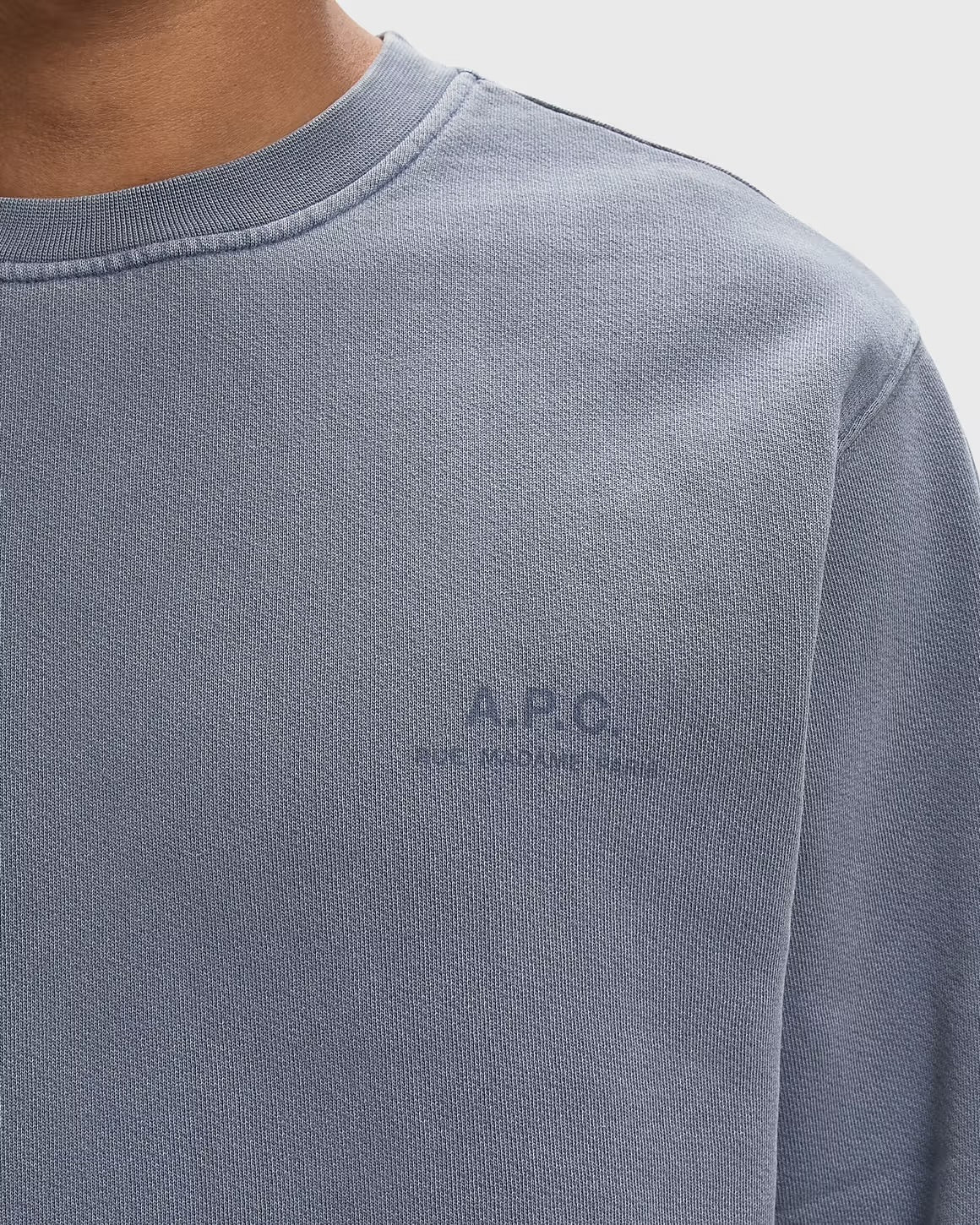 A.P.C. Fernando GOTS Sweatshirt – Bleu Gris