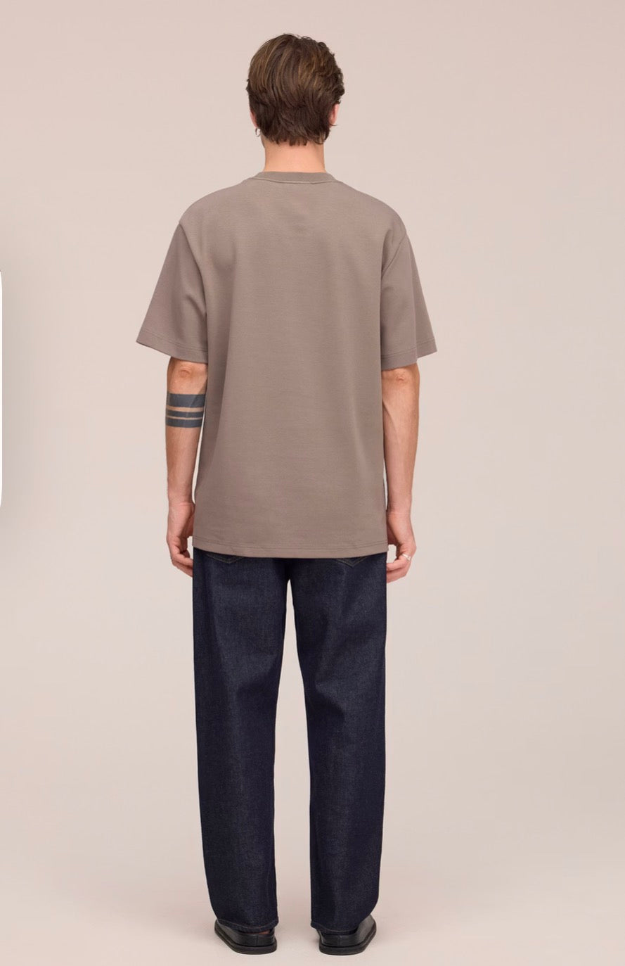NN07 Nat Logo T-Shirt - Clay
