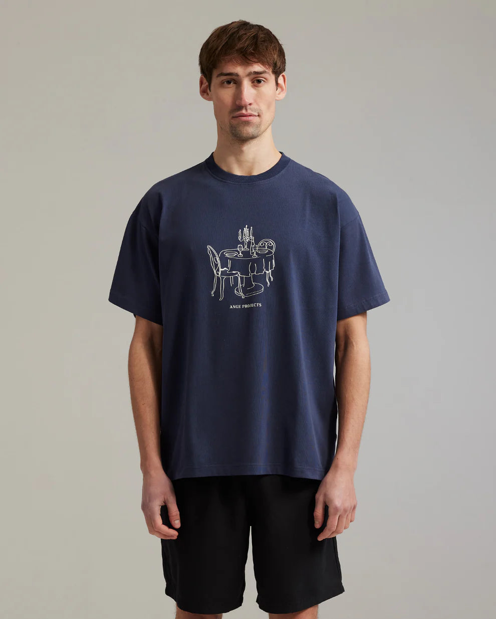 Ange Projects Bistro t-shirt - Navy