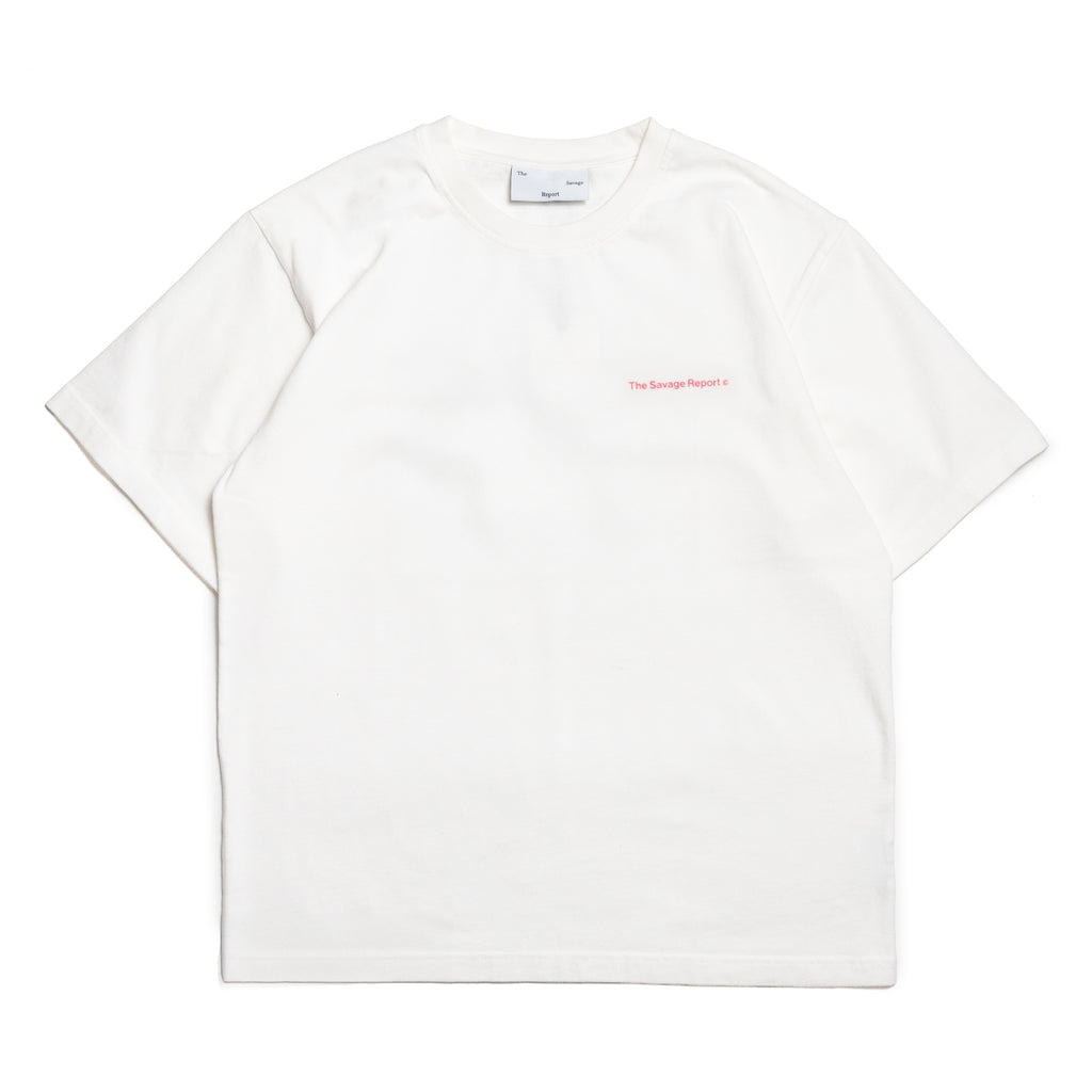 The Savage Report Laying Down T-Shirt - White