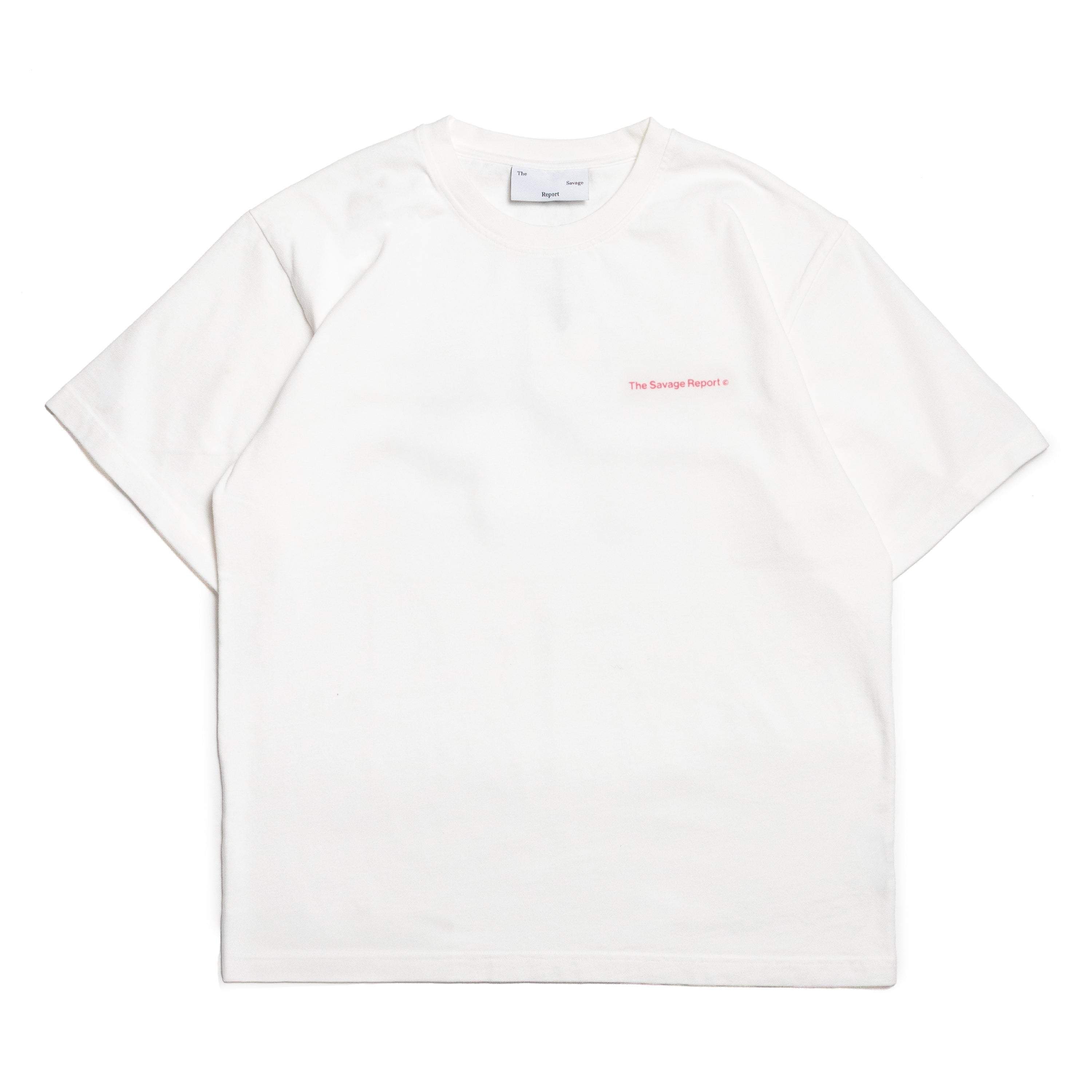 The Savage Report Laying Down T-Shirt - White