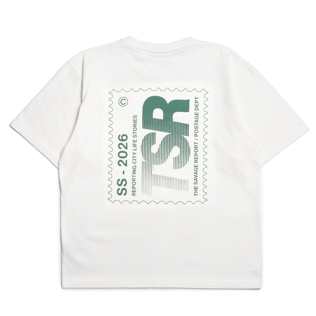 The Savage Report Stamp T-Shirt - White
