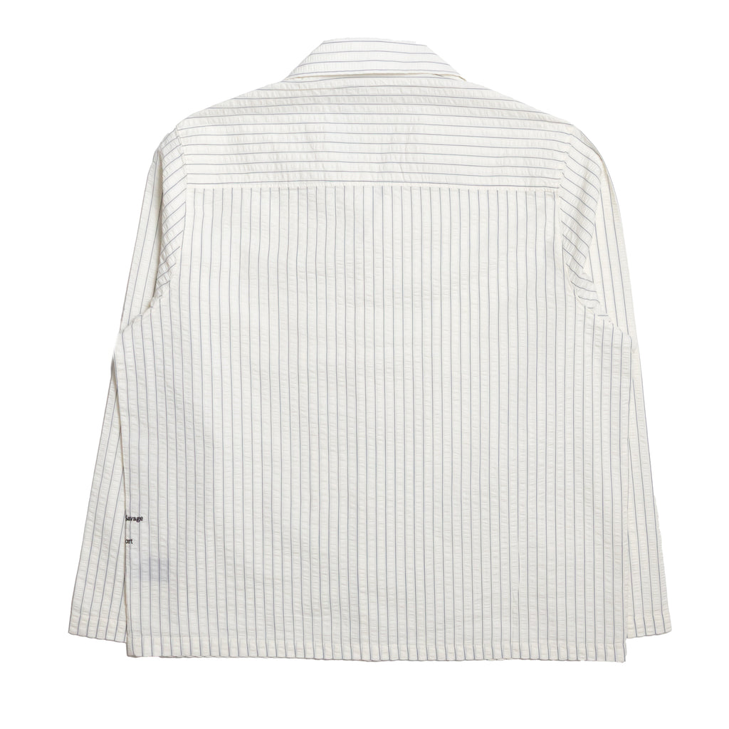 The Savage Report Striped TSR Shirt - White