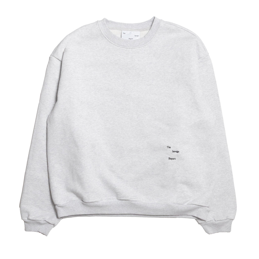 The Savage Report Logo bar sweater - Grey