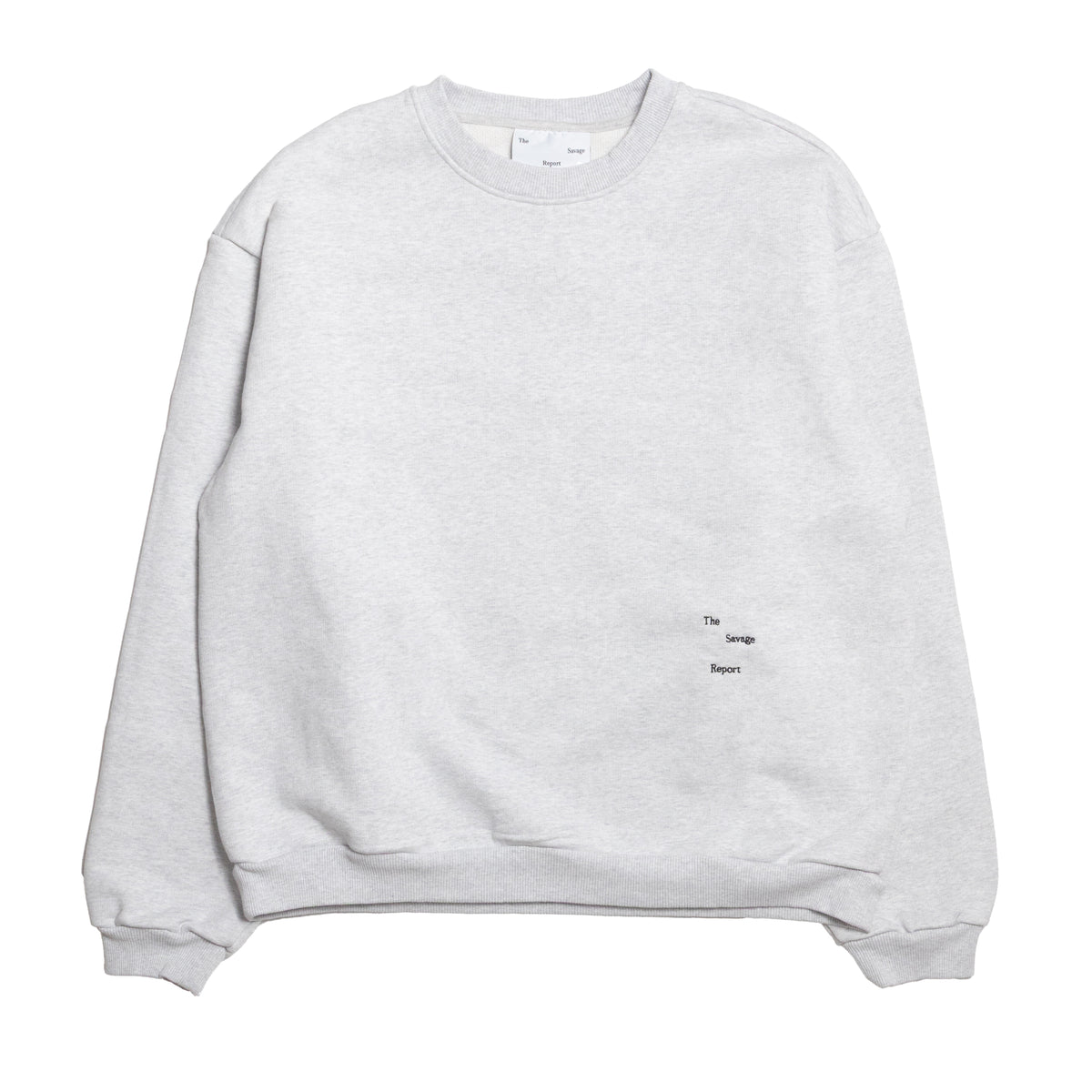 The Savage Report Logo bar sweater - Grey