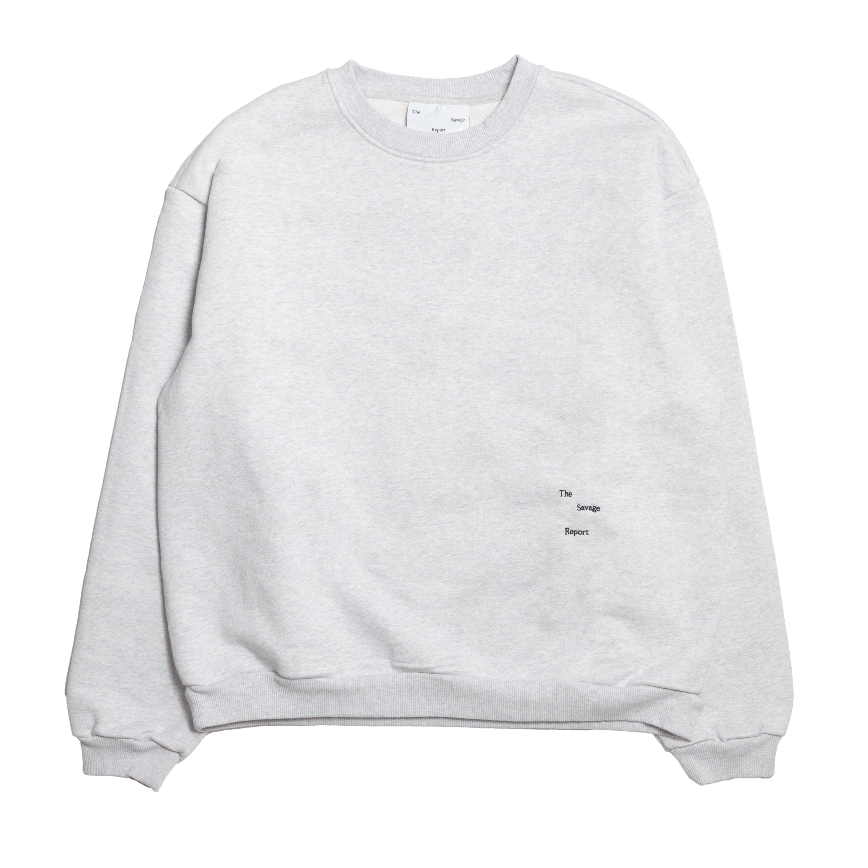 The Savage Report Logo bar sweater - Grey
