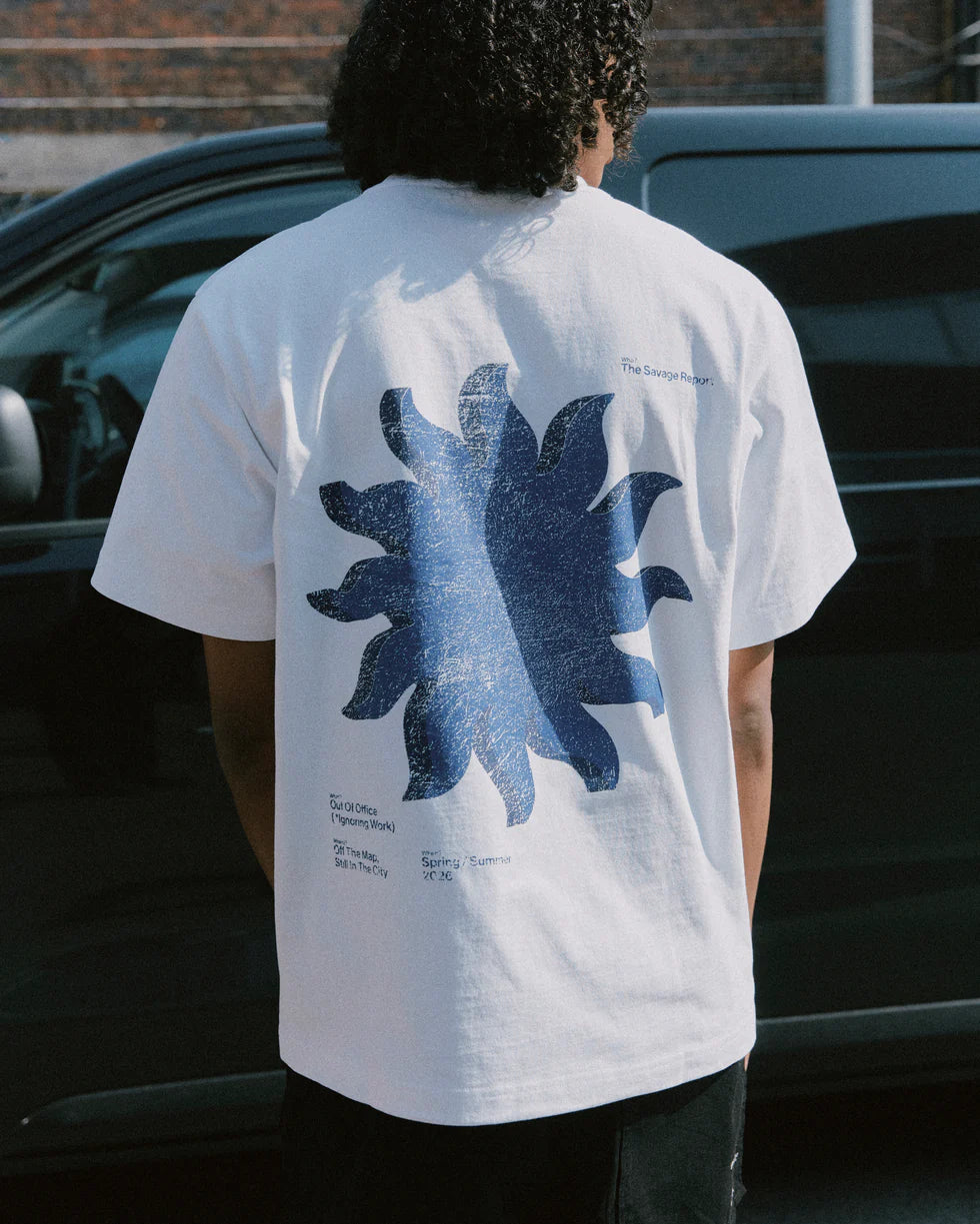 The Savage Report Sun T-Shirt - White