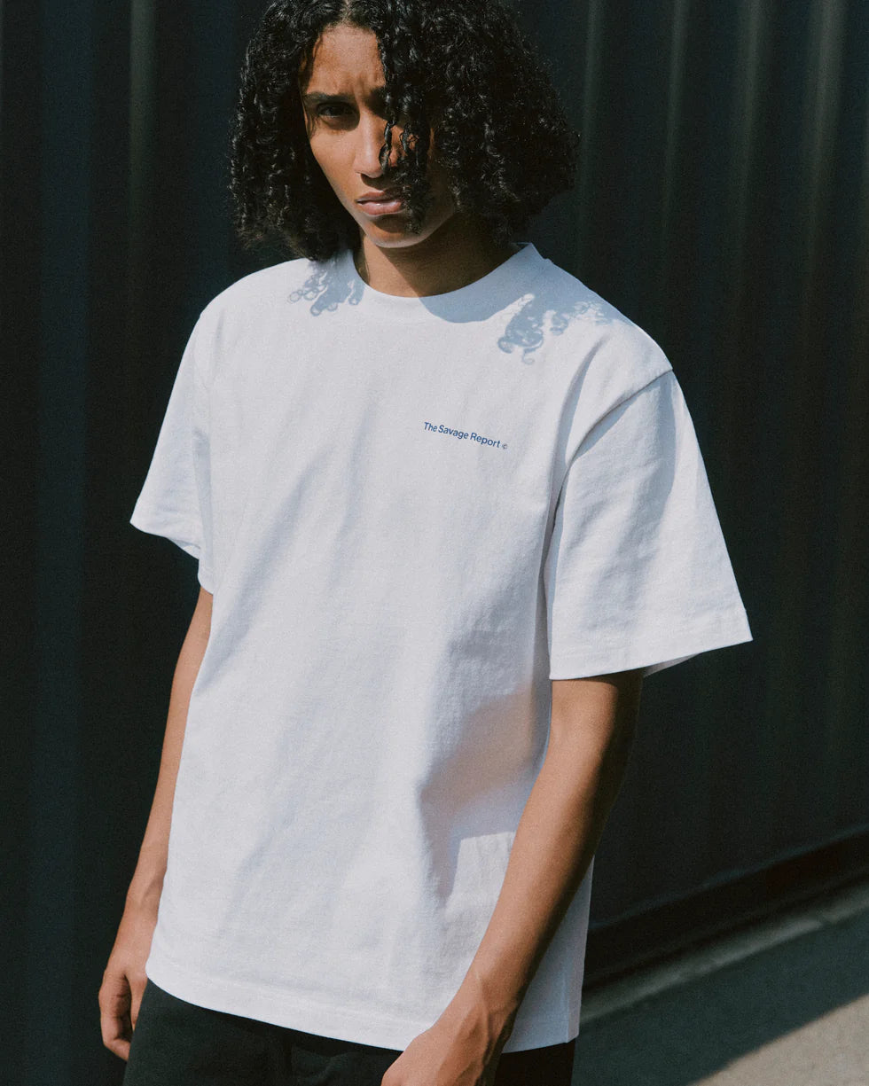 The Savage Report Sun T-Shirt - White