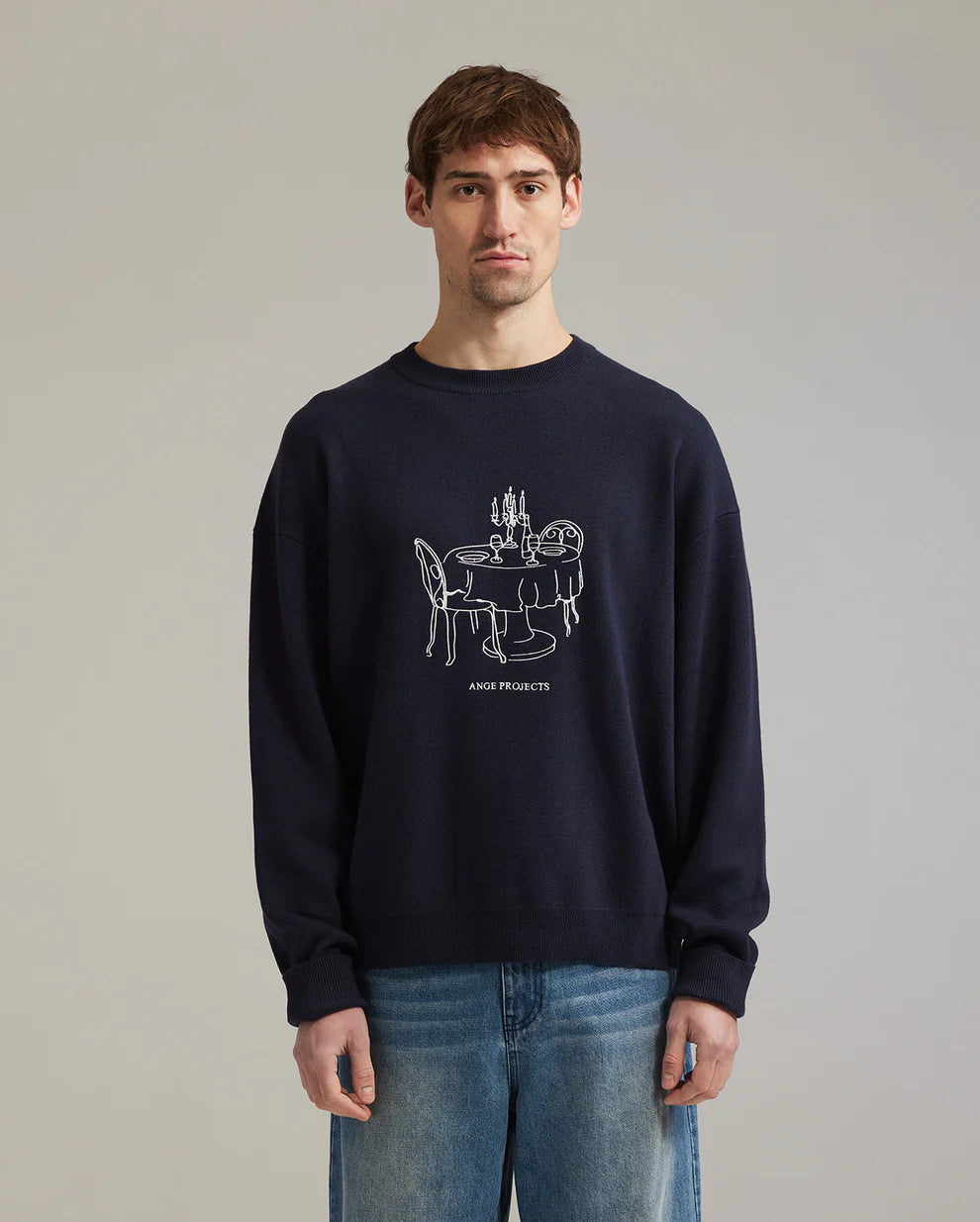 Ange Projects Bistro knit jumper - Navy