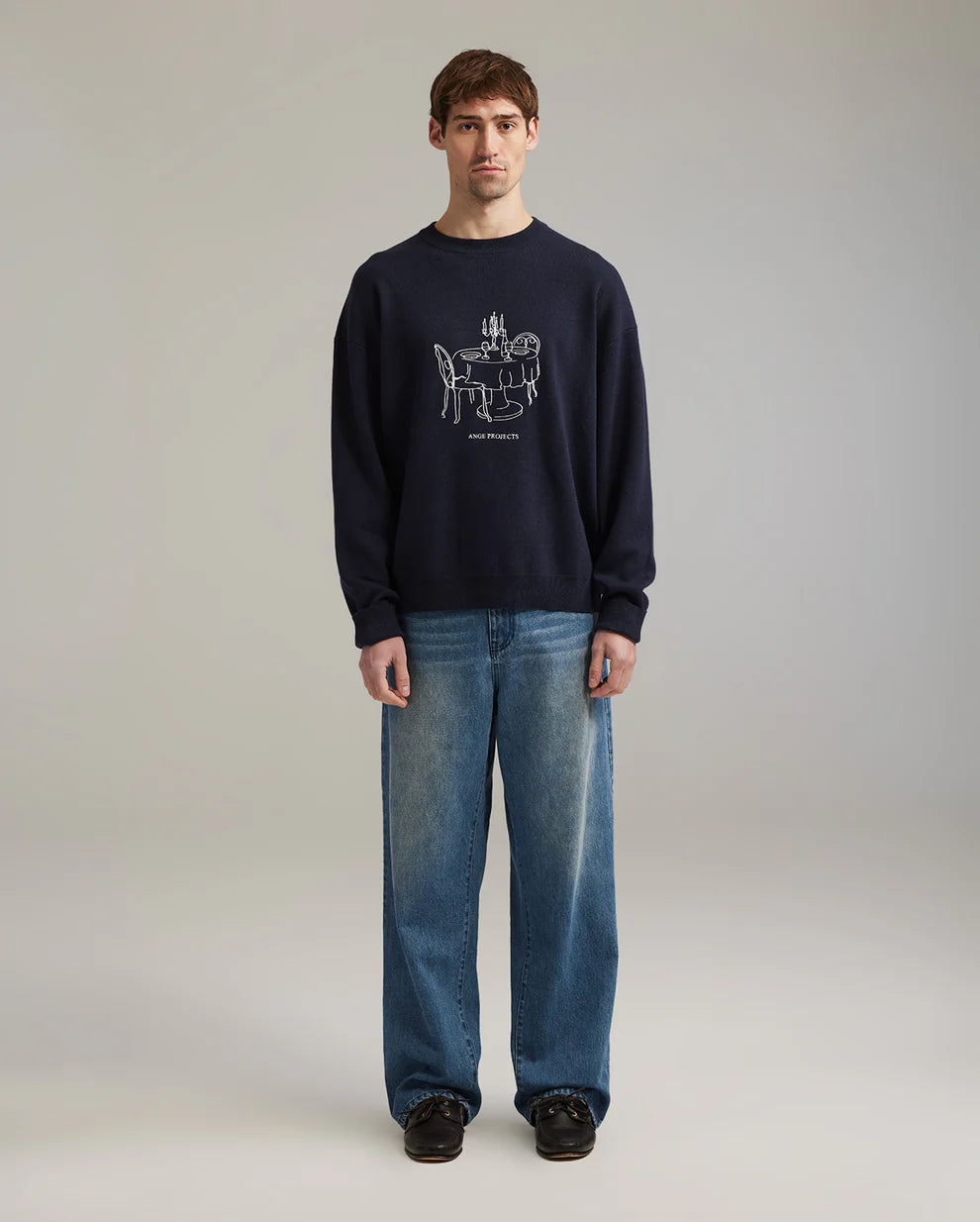 Ange Projects Bistro knit jumper - Navy