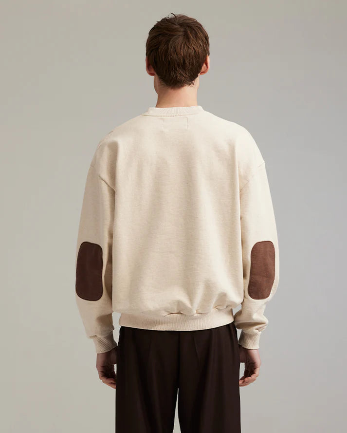Ange Projects Enjoy more crewneck - Oatmeal Melange