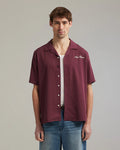 Ange Projects Enjoy More Bowling Shirt - Bordeaux
