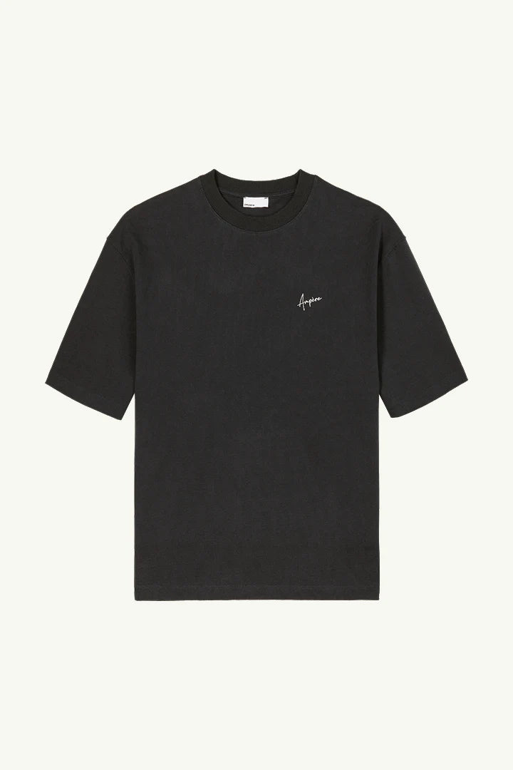AMPÈRE August interlock Tee - Pirate Black