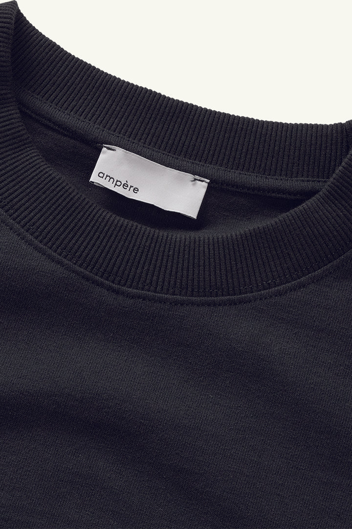 AMPÈRE August interlock Tee - Pirate Black