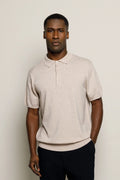 BENK Claudio Polo Knit - Sand Melange