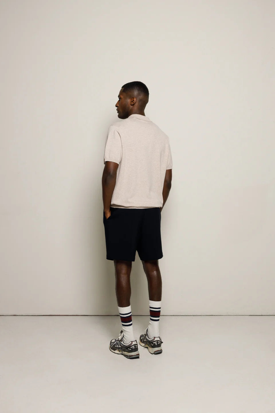 BENK Claudio Polo Knit - Sand Melange