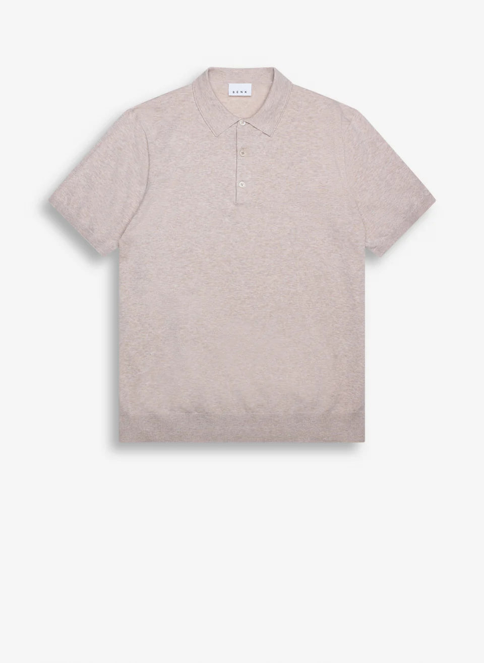 BENK Claudio Polo Knit - Sand Melange