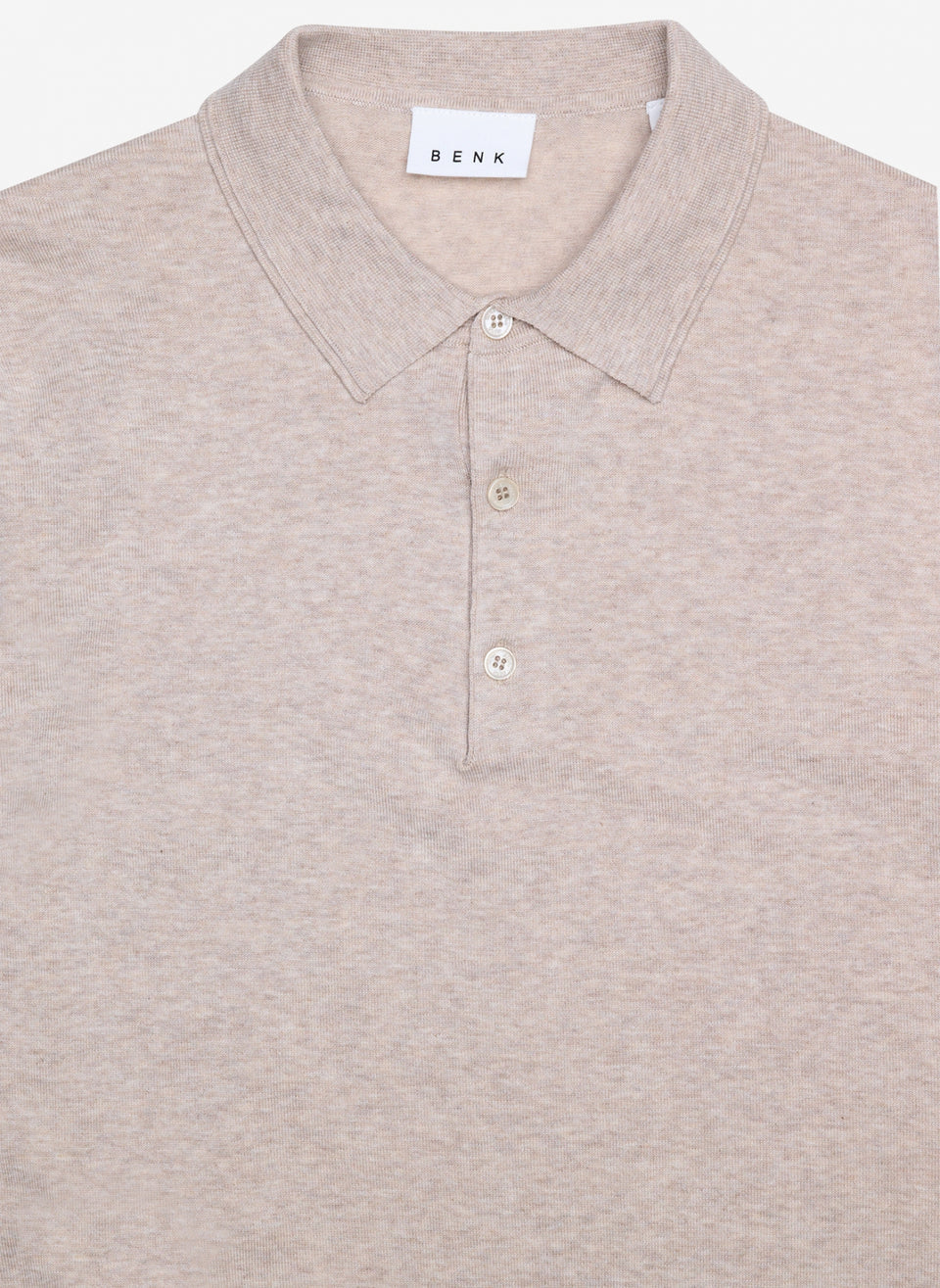 BENK Claudio Polo Knit - Sand Melange