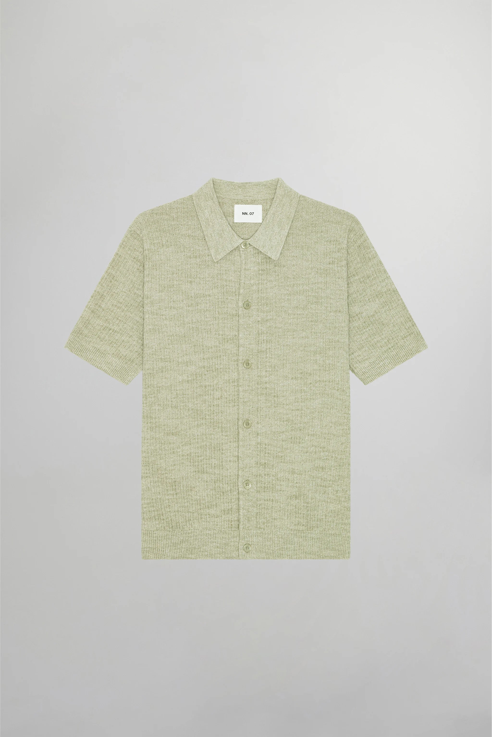 NN07 Nolan Polo Cardigan - Sage Green