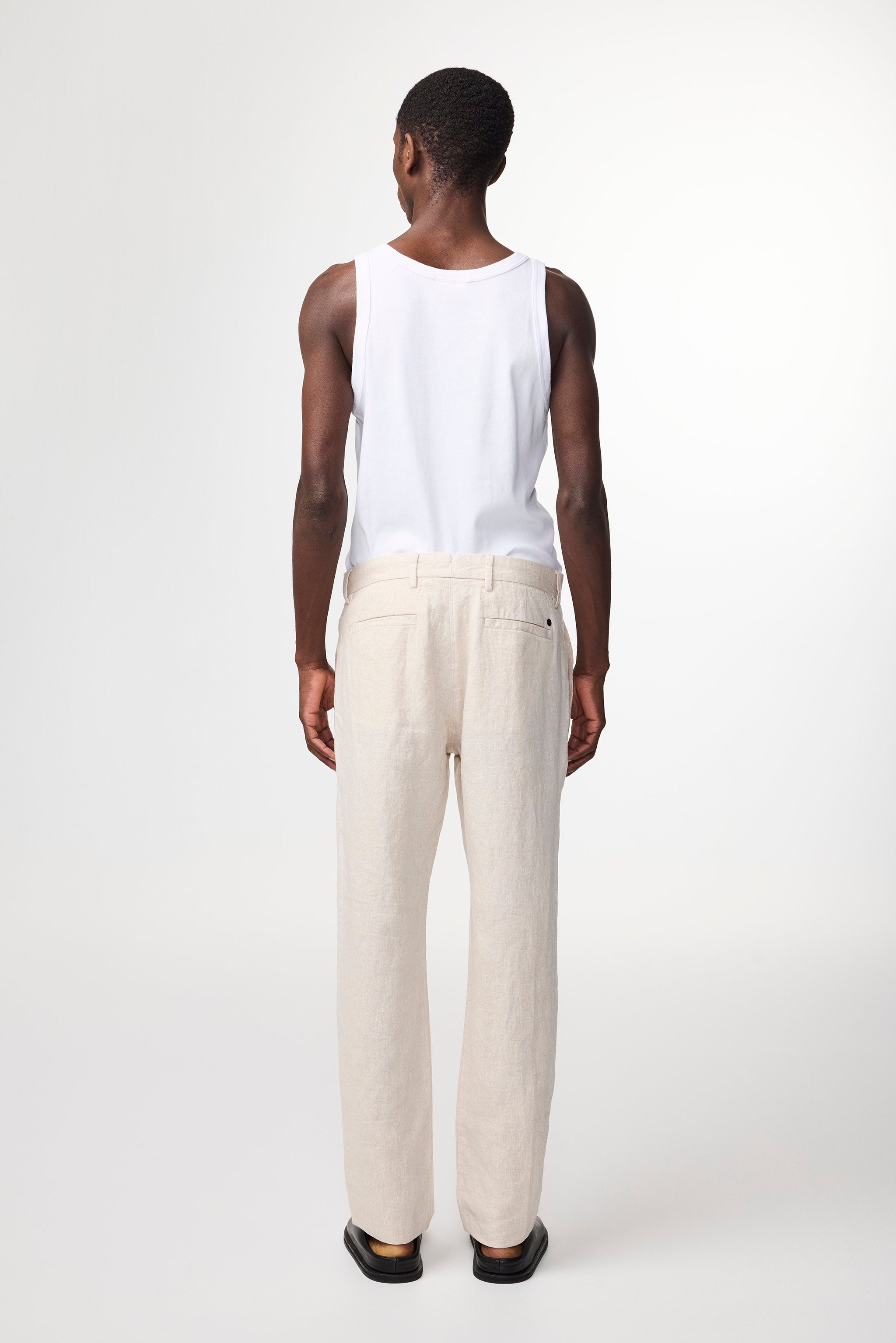 NN07 Theo Linen Pants - Sand