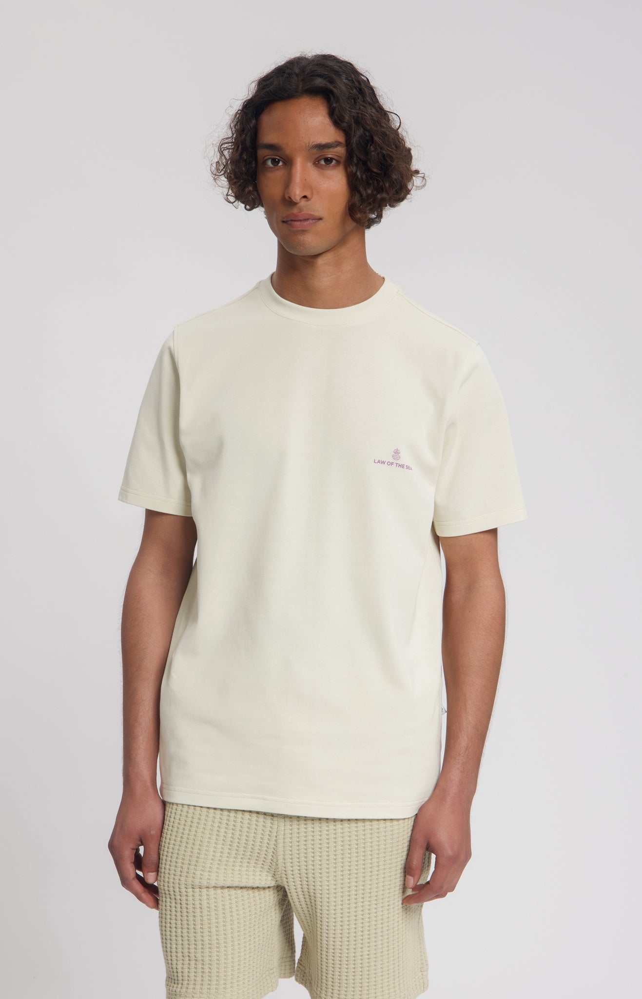 Law Of The Sea Law Logo T-Shirt - Alomd Milk