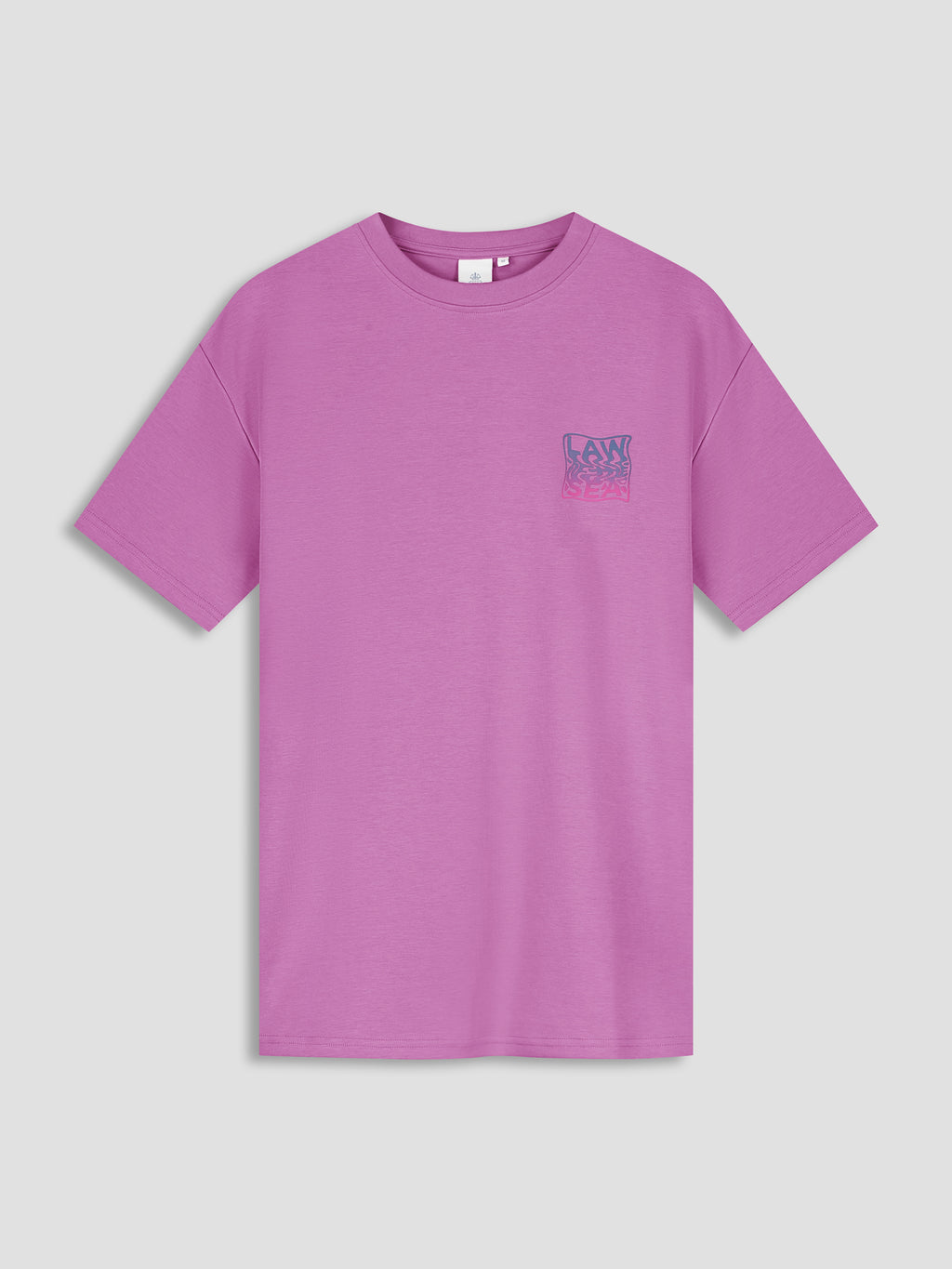 Law Of The Sea Displace Artwork Tee - Mulberry