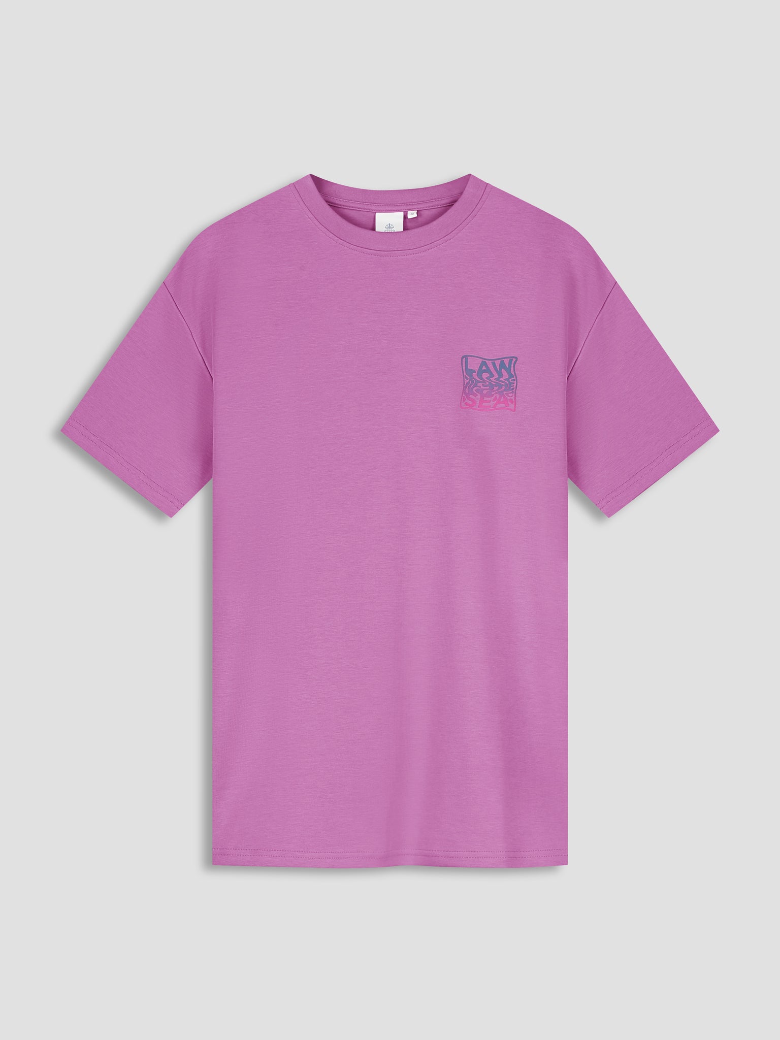 Law Of The Sea Displace Artwork Tee - Mulberry